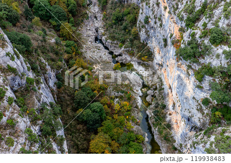 Great canyon of the Verdon, Provence, France 119938483
