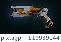 Futuristic Gun Design Sci-Fi Pistol Concept 119939144