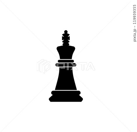 Elegant black chess queen icon, perfect for various design uses 119939355