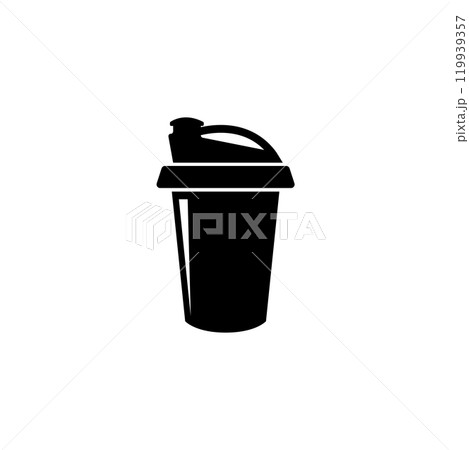 Sleek, portable sports water bottle icon perfect for fitness and outdoor activities Sleek, portable sports water bottle icon perfect for fitness and outdoor activities 119939357