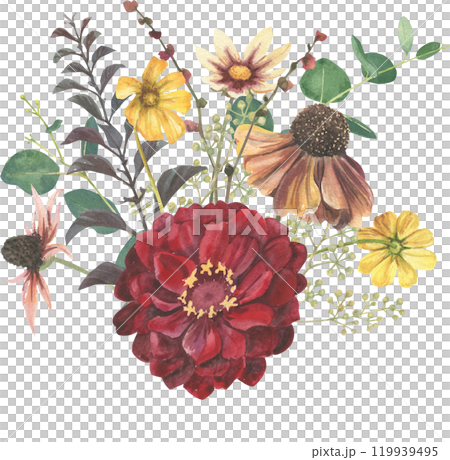 elegant bouquet of delicate wild flowers elegant bouquet of delicate wild flowers 119939495