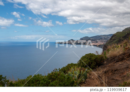 View on the Atlantic ocean, Canico, Madeira, Portugal 119939617