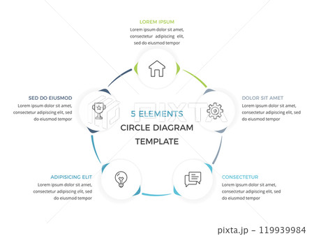 Circle Diagram Template 119939984