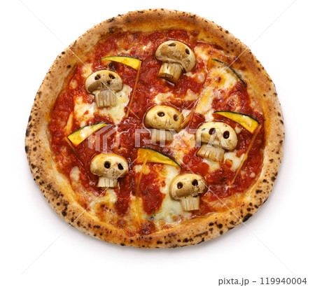 骸骨ピザ(ハロウィーン料理) 骸骨ピザ(ハロウィーン料理) 119940004