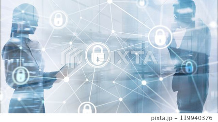 Cyber security and Security password login online concept Cyber security and Security password login online concept 119940376