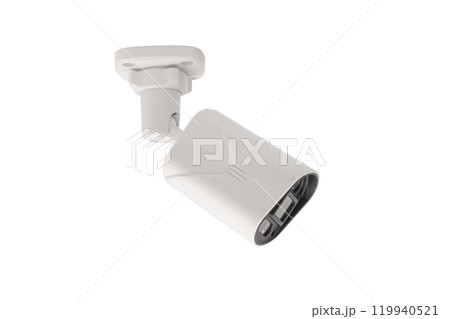 surveillance camera isolated on white background surveillance camera isolated on white background 119940521