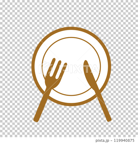 皿とナイフとフォーク 119940875