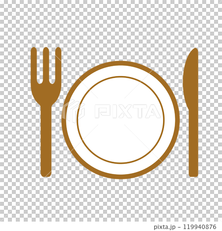 皿とナイフとフォーク 119940876