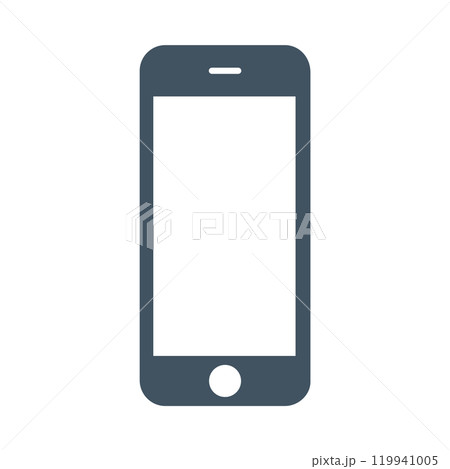 smartphone icon on the white background. vector illustration 119941005