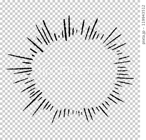 手描きの心の声の吹き出し 119943512