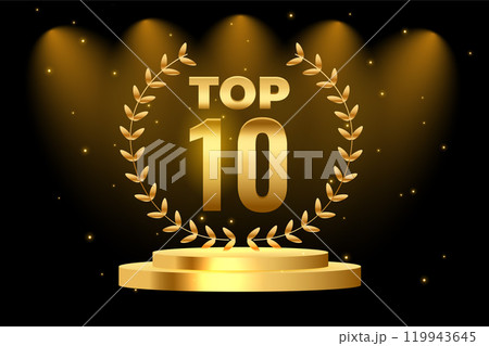 top 10 best podium award background 119943645