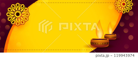 greeting banner for diwali festival 119943974