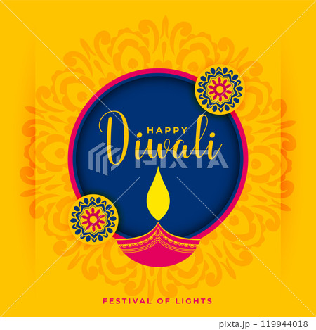 elegant diwali festival decorative background 119944018