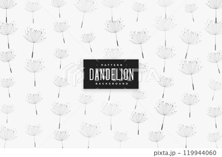 dandelion seeds pattern background design 119944060