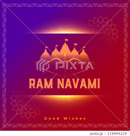 ram navami festival shiny background 119944229