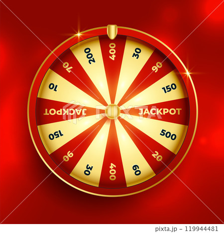 fortune wheel lottery luck element design 119944481