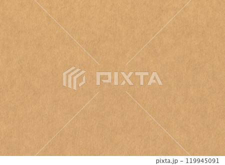 無地のクラフト紙（茶色の紙）背景画 119945091