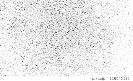 Rough grainy background with dust and distress effect. Black overlay with noise and scratch details for old. vector illustration isolated 119945155
