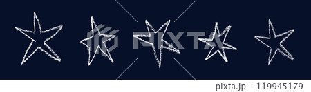 Spiky star scribble with irregular, pointy shape and abstract spark design. Sharp, random edges. Flat vector illustration isolated Spiky star scribble with irregular, pointy shape and abstract spark design. Sharp, random edges. Flat vector illustration isolated 119945179