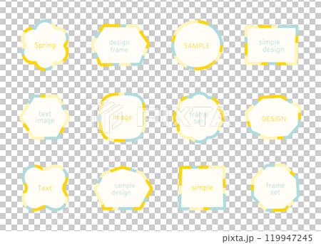 Set of loose frames Frame Background Decoration Title Cute Simple Soft Material Color Set of loose frames Frame Background Decoration Title Cute Simple Soft Material Color 119947245