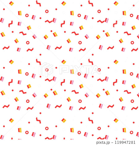 red confetti on white background 119947281