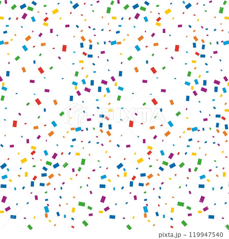 colorful confetti on white background 119947540