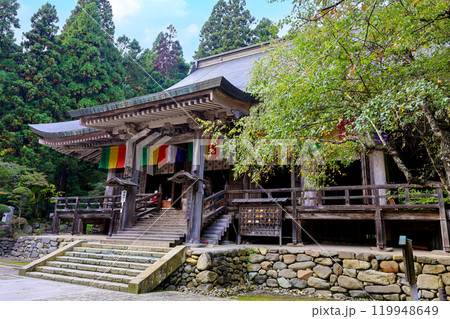 初秋の山寺根本中堂 初秋の山寺根本中堂 119948649