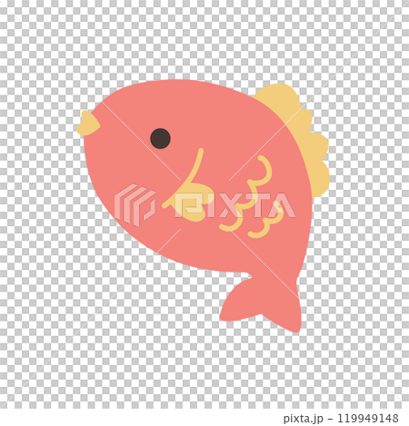 ゆるかわいい鯛のイラスト ゆるかわいい鯛のイラスト 119949148