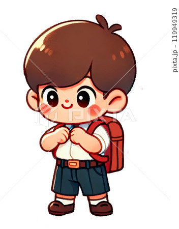 ランドセルを背負った男の子 119949319