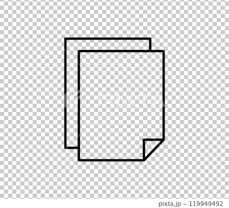 Vector illustration of two overlapping documents Vector illustration of two overlapping documents 119949492
