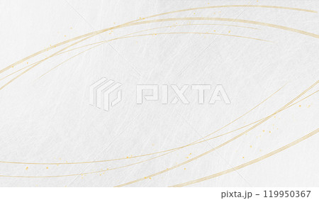 金色のラインとテクスチャーのあるシルバーの背景（アブストラクト） 119950367