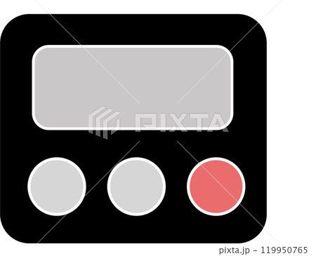 モノトーンなタイマーのアイコンイラスト 119950765