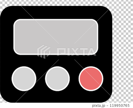 モノトーンなタイマーのアイコンイラスト 119950765