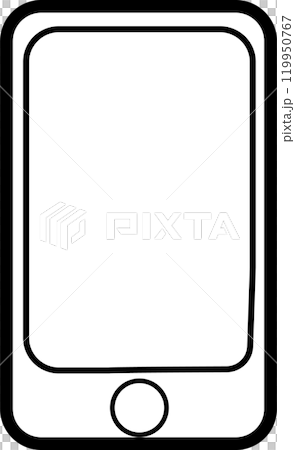 シンプルなスマートフォンのアイコンイラスト 119950767