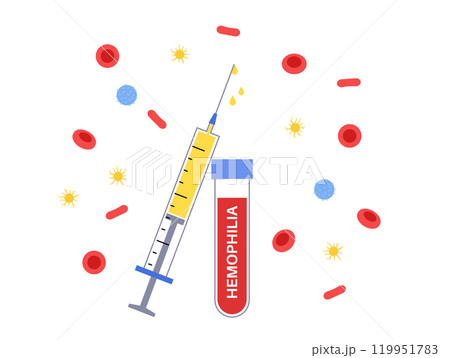 Hemophilia medical poster 119951783