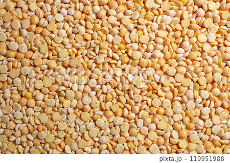 Uncooked Polished Split Peas Background Uncooked Polished Split Peas Background 119951988