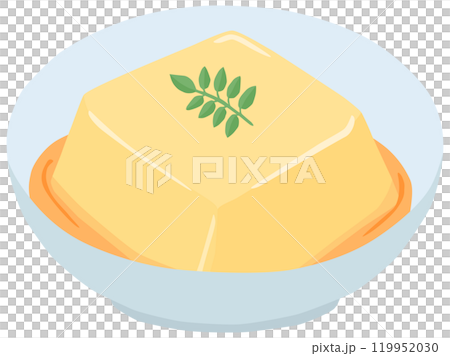 卵豆腐のイラスト ベクター素材 119952030
