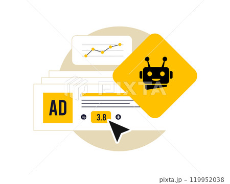 AI in programmatic advertising enhances ad placement, optimizing programmatic campaigns and native ads. AI-powered solutions boost reach and engagement, maximizing ad performance and relevance 119952038