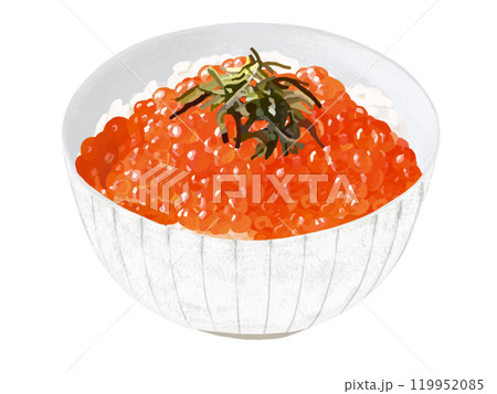 いくら丼（刻み海苔付き）白椀 119952085