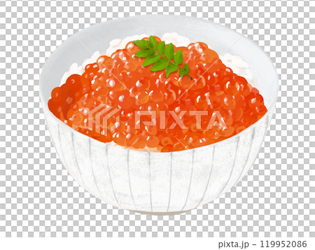 いくら丼（山椒の葉付き）白椀 119952086