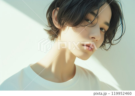 美肌のイケメン男性「AI生成画像」 119952460