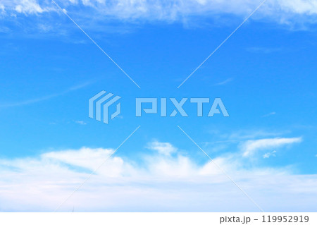 青空と白い雲・背景素材 青空と白い雲・背景素材 119952919