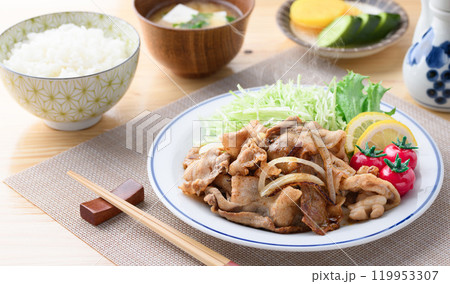 豚肉の生姜焼き 119953307