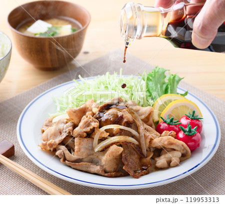 豚肉の生姜焼き 豚肉の生姜焼き 119953313