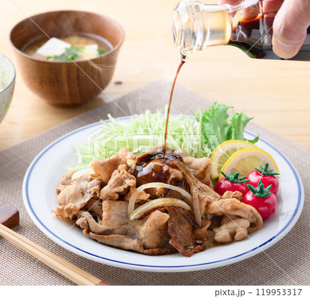 豚肉の生姜焼き 豚肉の生姜焼き 119953317