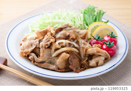 豚肉の生姜焼き 豚肉の生姜焼き 119953325