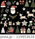 可愛いクリスマスのイラスト 119953638