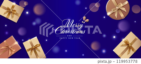 クリスマスプレゼント ベクター素材 クリスマスプレゼント ベクター素材 119953778
