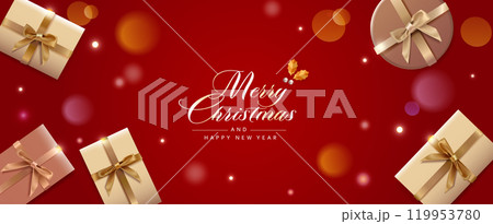 クリスマスプレゼント ベクター素材 クリスマスプレゼント ベクター素材 119953780