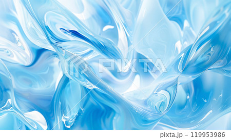 Abstract blue liquid waves: dynamic flow and fresh modern design Abstract blue liquid waves: dynamic flow and fresh modern design 119953986